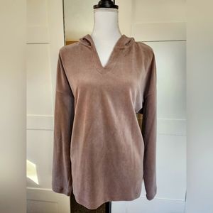J Jill Courderoy Hooded Top Large